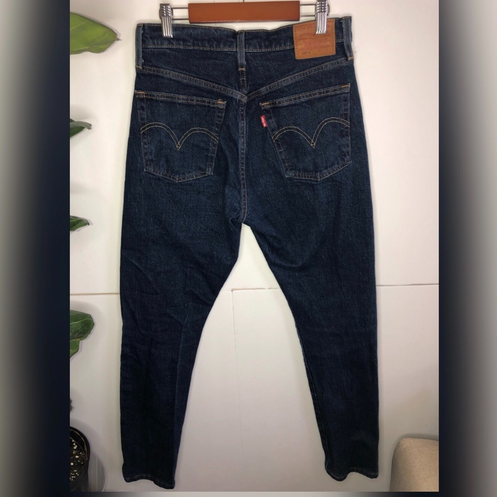 Levi 501 Dark Wash Mom Jeans